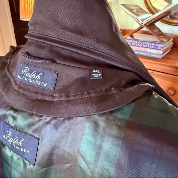 NWOT Men’s Ralph Lauren Edmond Trench Raincoat, Black Removable Zip Liner 44L - Picture 16 of 16